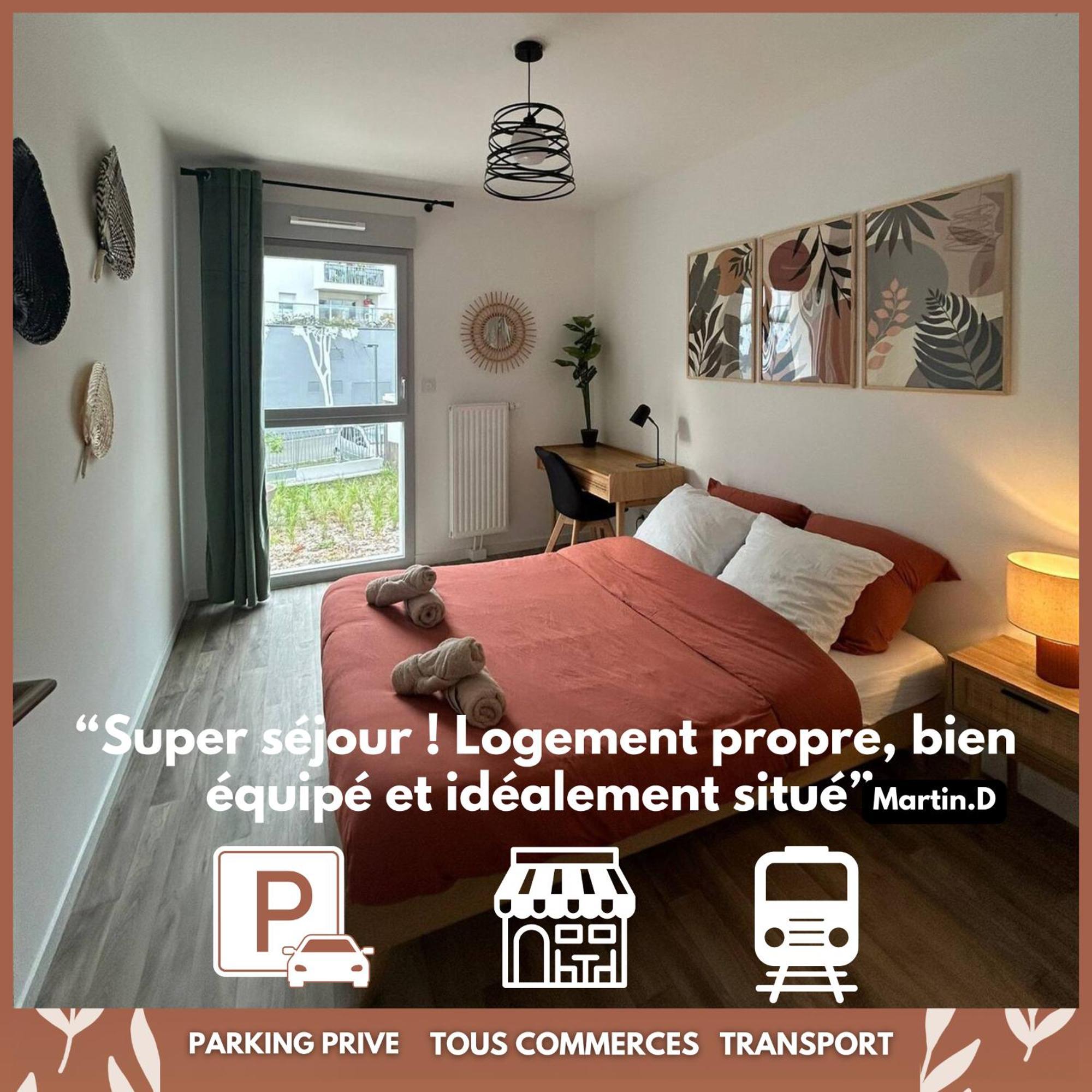 Апартаменты T3 Moderne - Proche Tram - Parking Prive Анже Экстерьер фото